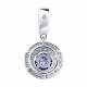 Подвеска из белого золота Diamant с бриллиантом и танзанитом