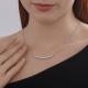 Золотое колье Diamant с рубином и бриллиантом выращенным