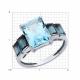 Золотое кольцо Diamant с топазом и Лондон топазом