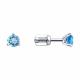 Серьги из белого золота Diamant с топазом