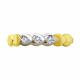 Кольцо из лимонного золота Diamant с фианитом