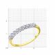 Кольцо из лимонного золота Diamant с фианитом