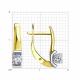 Серьги из лимонного золота Diamant с фианитом