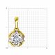 Подвеска из лимонного золота Diamant с фианитом