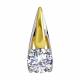 Подвеска из лимонного золота Diamant с фианитом