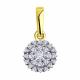 Подвеска из лимонного золота Diamant с фианитом