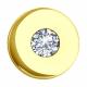 Подвеска из лимонного золота Diamant с фианитом