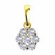 Подвеска из лимонного золота Diamant с фианитом