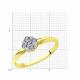 Кольцо из лимонного золота Diamant с бриллиантом
