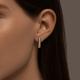 Серьги из лимонного золота Diamant с рубином и бриллиантом выращенным