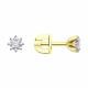 Серьги из лимонного золота Diamant с бриллиантом