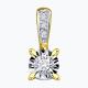Подвеска из комбинированного золота Diamant с бриллиантом