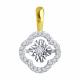 Подвеска из лимонного золота Diamant с танцующим бриллиантом
