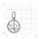 Серебряная подвеска Знак зодиака Весы TALANT