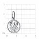 Серебряная подвеска Знак зодиака Рак TALANT