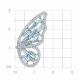 Серебряная брошь TALANT с фианитом и кварцем