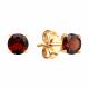Золотые серьги SOKOLOV с гранатом