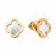 Золотые серьги SOKOLOV с перламутром