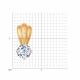 Золотая подвеска SOKOLOV с Swarovski