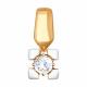 Золотая подвеска SOKOLOV с Swarovski