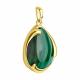 Подвеска из лимонного серебра SOKOLOV с малахитом