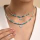 Серебряное колье SOKOLOV с бирюзой и амазонитом