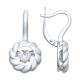 Серебряные серьги SOKOLOV с танцующим фианитом Swarovski