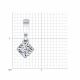 Серебряная подвеска SOKOLOV с Swarovski