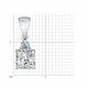 Серебряная подвеска SOKOLOV с Swarovski