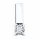 Серебряная подвеска SOKOLOV с фианитом и Swarovski