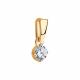 Подвеска из золочёного серебра SOKOLOV с Swarovski