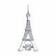Серебряная подвеска SOKOLOV с танцующим фианитом Swarovski