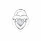 Серебряная подвеска SOKOLOV с танцующим фианитом Swarovski