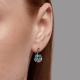 Серебряные серьги SOKOLOV с топазом и фианитом