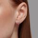 : Серьги из серебра с ситаллами и фианитами