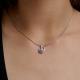 Серебряная подвеска SOKOLOV с фианитом и аметистом