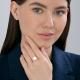 Кольцо из лимонного серебра Diamant с жемчугом