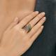 Кольцо из золочёного серебра Символ года Змея Diamant с фианитом и сапфировым корундом