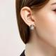 Серьги из золочёного серебра Diamant