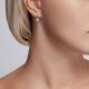 Серьги из золочёного серебра Diamant с фианитом