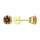 Серьги из лимонного серебра Diamant с фианитом