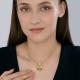 Подвеска из лимонного серебра Diamant с фианитом и эмалью