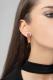 Серьги из золочёного серебра SOKOLOV с кристаллом Swarovski