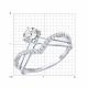 Серебряное кольцо Diamant с фианитом