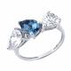 Серебряное кольцо Diamant с ювелирным кристаллом