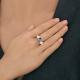 Серебряное кольцо Diamant с ювелирным кристаллом