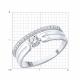 Серебряное кольцо Diamant с фианитом
