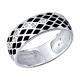 Серебряное кольцо Diamant с фианитом и эмалью