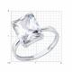 Серебряное кольцо Diamant с фианитом