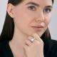 Серебряное кольцо Diamant с эмалью